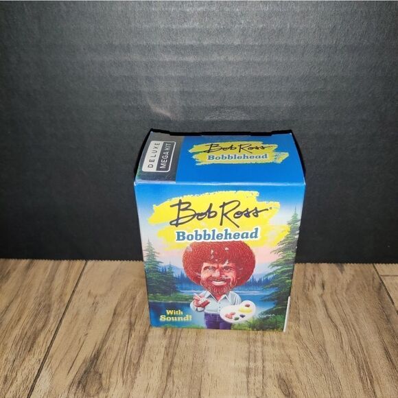 Bob Ross 4" Bobblehead with Sound Deluxe Mega Kit Running Press Minis - Picture 7 of 7